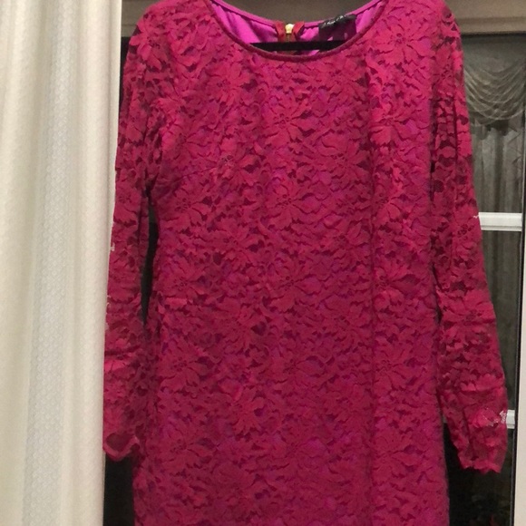Rampage Fuchsia Lace Dress - Picture 2 of 2